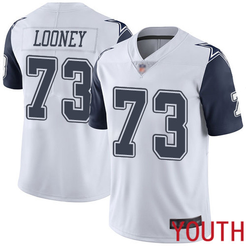 Youth Dallas Cowboys Limited White Joe Looney #73 Rush Vapor Untouchable NFL Jersey